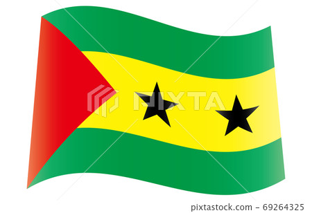New World Flag 2:3 Ver gradation waveform Sao Tome and Principe 69264325