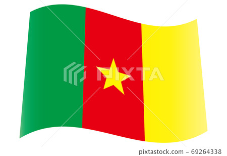 New World Flag 2:3Ver gradation waveform Cameroon New World Flag 2:3Ver gradation waveform Cameroon 69264338