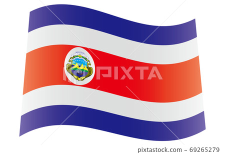 New World Flag 2:3Ver gradation waveform Costa Rica New World Flag 2:3Ver gradation waveform Costa Rica 69265279