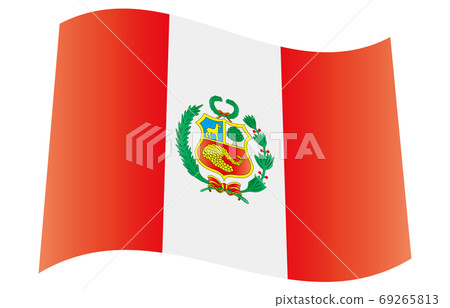 New World Flag 2:3Ver gradation waveform Peru 69265813
