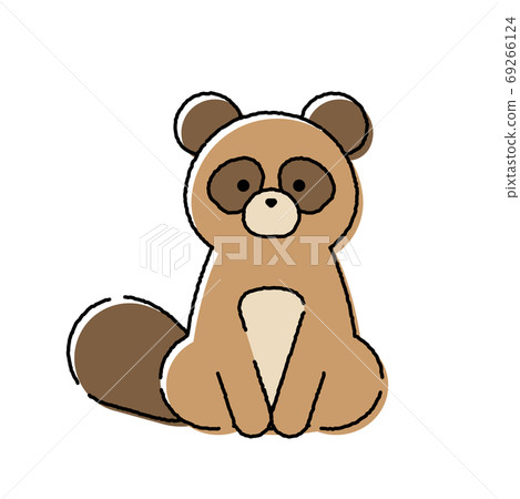 狸貓動物插圖手繪 狸貓動物插圖手繪 69266124