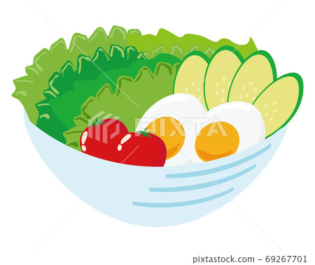 蔬菜沙拉矢量插畫 蔬菜沙拉矢量插畫 69267701