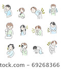 Health care Illustrations of various physical conditions 69268366