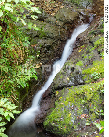 Okutama Shiraiwa waterfall and clear stream view Iwama's clear stream 69271023