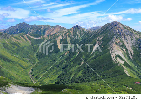 Scenery of the Northern Alps, Mt. Crystal and Mt. Washiwa 69271103