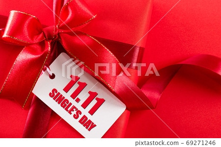 Online shopping of China, 11.11 single's day sale concept. White Online shopping of China, 11.11 single's day sale concept. White 69271246