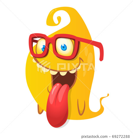 Funny cartoon monster. Vector Halloween illustration Funny cartoon monster. Vector Halloween illustration 69272288