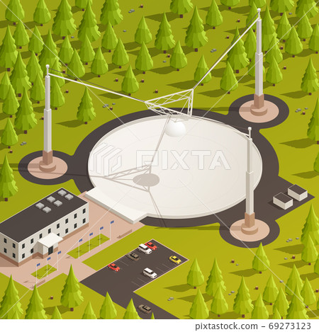 Astronomy Isometric Background Astronomy Isometric Background 69273123