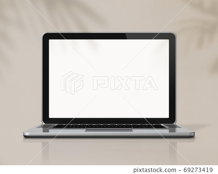 Laptop computer on office desk Laptop computer on office desk 69273419