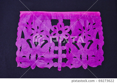 Mexican paper cutout Papel Picado 69273622