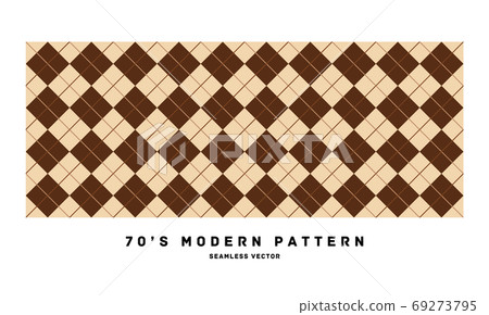 70年代復古現代無縫圖案材料矢量圖 69273795