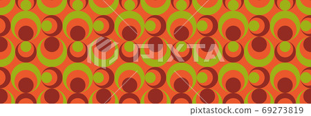 70年代復古現代無縫圖案材料矢量圖 70年代復古現代無縫圖案材料矢量圖 69273819