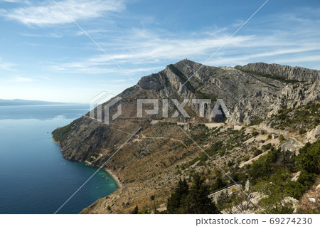 Beggining of Riviera Makarska in Dalmatia, Croatia 69274230