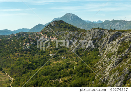 One of the villages in Cetina valley in Dalmatia 69274237