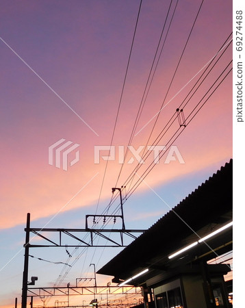 夜景,日落,櫻上水站 夜景,日落,櫻上水站 69274488