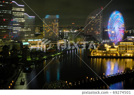 港區未來的夜景 港區未來的夜景 69274501