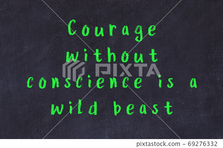 Chalk wise inscription on black chalkboard Chalk wise inscription on black chalkboard 69276332