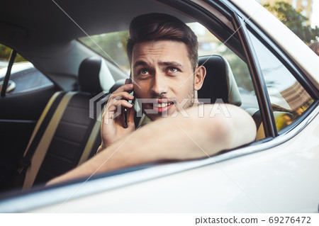 Close up side portrait of happy caucasian man Close up side portrait of happy caucasian man 69276472
