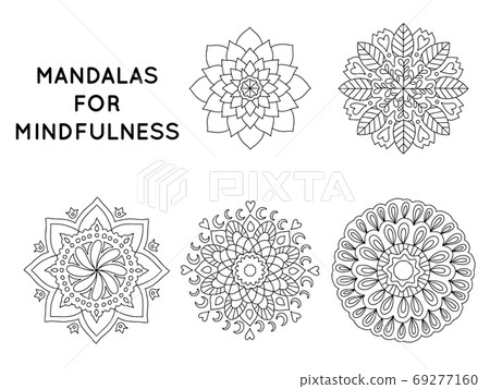 Mandalas patterns - Stock Illustration [69277160] - PIXTA