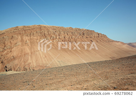 Fire flame mountain in Xinjiang. 2019/9/2 69278062