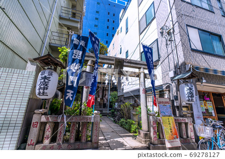 中央區日本橋人形町，日本橋七福神的末廣神社（Bisamonten）等景色 69278127