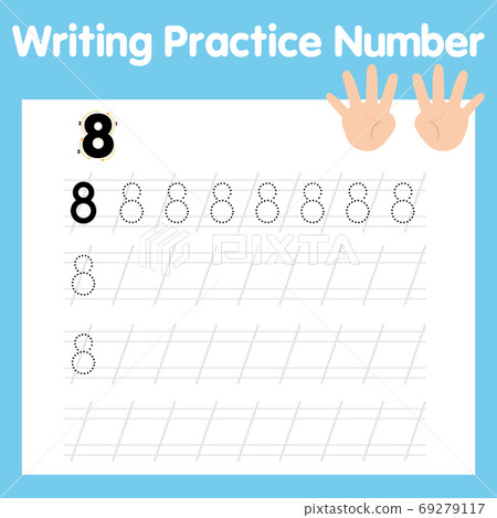Writing practice number eight 69279117