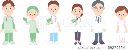 醫務人員排隊 醫務人員排隊 69279354