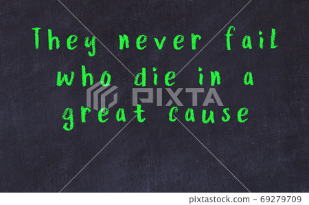 Chalk wise inscription on black chalkboard Chalk wise inscription on black chalkboard 69279709