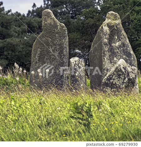 Carnac stones in Carnac, France Carnac stones in Carnac, France 69279930