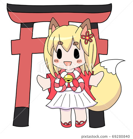 Okitsune Girl and Torii 69280840