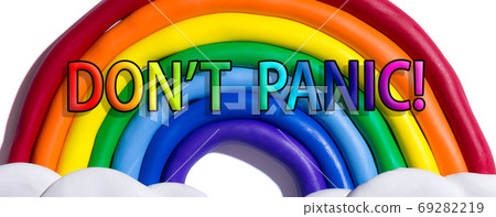 Dont Panic theme with a clay rainbow 69282219