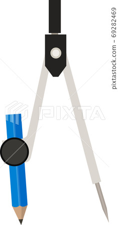 Compass illustration, drawing, silver, stationery, equipment, arithmetic, learning vector 69282469