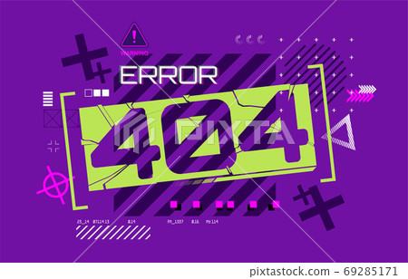 Error 404. Web page design  69285171