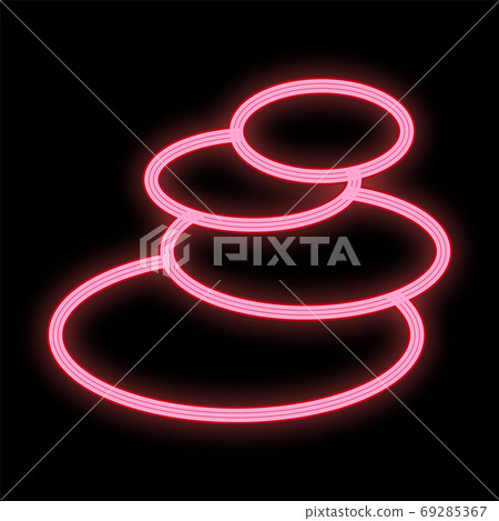 neon pink stones for spa treatments, body neon pink stones for spa treatments, body 69285367