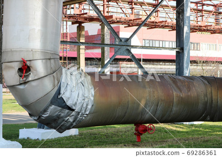 Pipeline estocad, large steam pipe Pipeline estocad, large steam pipe 69286361