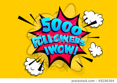5000 followers thank you for media like 69286364