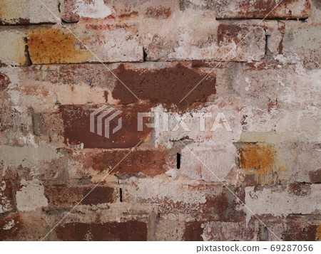 Red and white brick wall Red and white brick wall 69287056