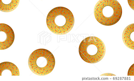 Vector seamless pattern with colorful donuts Vector seamless pattern with colorful donuts 69287881