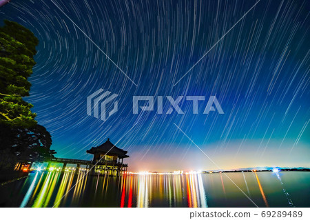 Shiga Prefecture Ukimido and Star Trails 69289489