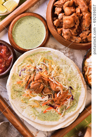 Traditional Mexican food-Burrito 69289807