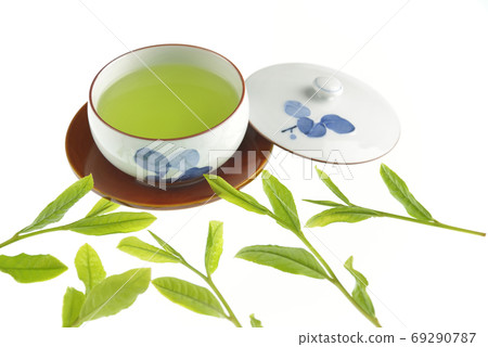 Tea bud and drinking 69290787