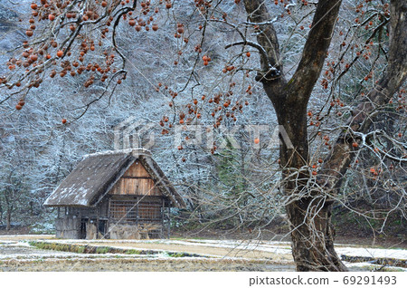 初冬的里山（岐阜縣白川鄉） 69291493