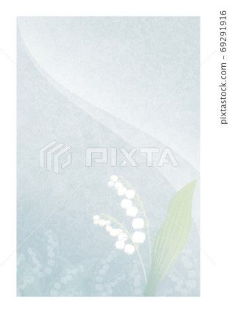 Visiting in the cold Postcard during mourning Suzuran [with white frame] 69291916