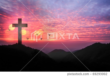 The Cross symbol of christian and Jesus Christ, Christian Religi The Cross symbol of christian and Jesus Christ, Christian Religi 69293002