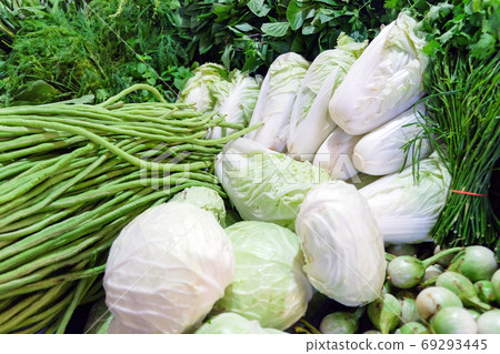 Image of Fresh Ripe Organic Vegetables in local market, Thailand Image of Fresh Ripe Organic Vegetables in local market, Thailand 69293445