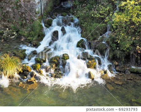 Landscape with Lastoke waterfall Landscape with Lastoke waterfall 69293793