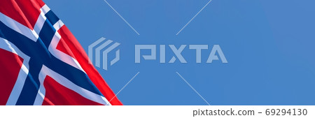 3D rendering of the national flag of Norway... - Stock Illustration ...