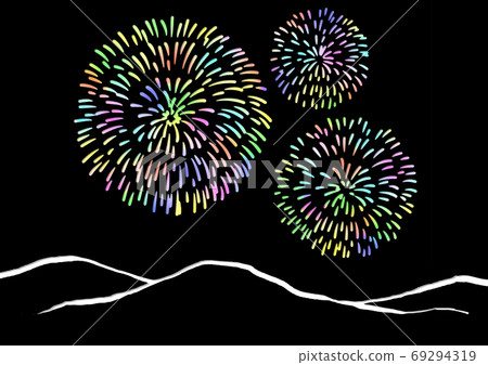 Fireworks cutout Fireworks cutout 69294319
