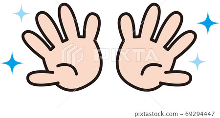 Children's hands glitter Children's hands glitter 69294447