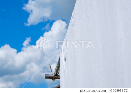 Blue sky and sheets summer image 69294572